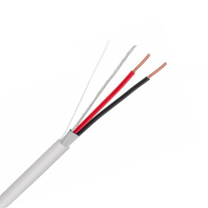 Picture of Shielded Alarm Control Cable, 22 AWG 2 Conductors (7 Strand) Riser Alarm Cable, 125ft, Full Copper, for Fire/Sound/Security Burglar Station Wire Security by InstallerCCTV