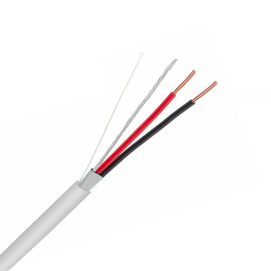 Picture of Shielded Alarm Control Cable, 22 AWG 2 Conductors (7 Strand) Riser Alarm Cable, 125ft, Full Copper, for Fire/Sound/Security Burglar Station Wire Security by InstallerCCTV