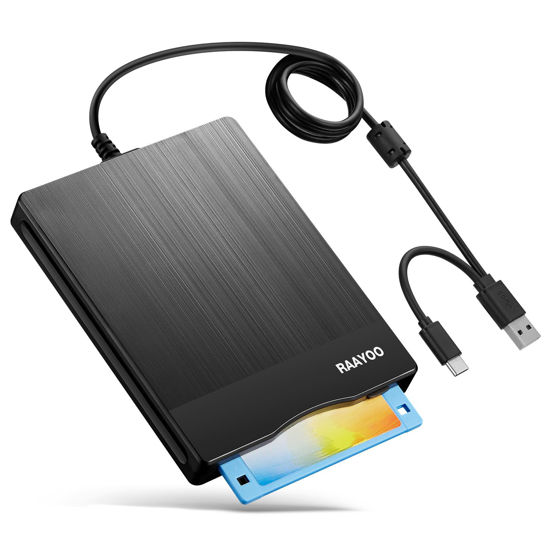 GetUSCart- Floppy Disk Reader 3.5 inch USB Floppy Disk Drive External 3 ...