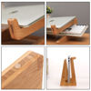 Picture of Nuvograin Laptop Stand, Wooden Vertical Laptop Stand for Desk, Bamboo Laptop Stand Compatible with MacBook Air Pro/Dell XPS/Surface pro/HP/Pixelbook/Lenovo, More Laptops 13-17.7inch