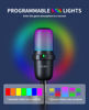 Picture of Ko-Star USB Microphone for PC,Computer Gaming Mic for PS4/ PS5/ Mac,Condenser Mic with Quick Mute,RGB Light,Pop Filter,Shock Mount for Recording,Streaming,Podcasting,YouTube (Black)
