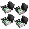 Picture of Dbilida DB9 Solderless Connector (2Male+2Female), DB9 Breakout Connector RS232 D-SUB Serial to 9pin Port Terminal with Case