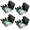 Picture of Dbilida DB9 Solderless Connector 4Female, DB9 Breakout Connector RS232 D-SUB Serial to 9pin Port Terminal with Case