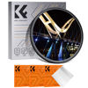 Picture of K&F Concept 67mm Blue Streak Lens Filter Rotating Circular Anamorphic Lens-Optical Glass Style Blue Streak Special Effect Filter 2mm Spaced Streaks for Camera Lens (K-Series)