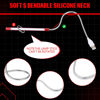 Picture of Tujoe 2 Pcs USB Reading Lamps with 10 LED Bead Brightness Dimmable Setting Flexible USB Keyboard Light USB Lamp for Desktop Notebook Laptop Computer, On/Off Touch Switch, Black and Red