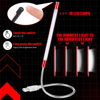 Picture of Tujoe 2 Pcs USB Reading Lamps with 10 LED Bead Brightness Dimmable Setting Flexible USB Keyboard Light USB Lamp for Desktop Notebook Laptop Computer, On/Off Touch Switch, Black and Red