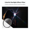 Picture of K&F Concept 77mm Colorful Brushed Filter Ultra-Thin Frame Optical Glass Starlight Glare Special Effect Filter with 3 Vacuum Cleaning Cloths for Camera Lens