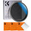 Picture of K&F Concept 46mm Variable ND2-32 Lens Filter (1-5 Stops) Variable Neutral Density Lens Filter No X Cross with 18 Multi-Layer Coatings for Camera Lens (K- Series)