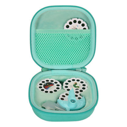 Picture of Aenllosi Hard Carrying Case Replacement for Moonlite Mini Projector Gift Pack fits upto 20 Storybook Reels,Storybook Projector Organizer(Only Case,Mint)