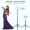 Picture of Raking Ipad Stand Floor, Ipad Tripod Stand Cellphone Stand with Height Adjustable Tablet Tripod Mount with 360° Rotating for Ipad pro 12.9, Ipad air Mini and 5.5"-12.9" Cellphone Tablet