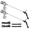 Picture of Tellegloww 2 Pcs Vinyl Record Cleaning Arm Anti Static Brush for Vinyl Records Record Cleaner Brush Antistatic LP Cleaning Brush with Carbon Fiber Center Bristles for Turntables LP Record Accessories