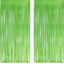 Picture of Lime Green Streamers Party Backdrop - GREATRIL Tinsel Curtain for St Patrick's Day/Frog/Wizard - 3.2ft X 8.2ft - 2 Packs