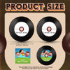 Picture of Singhoow 25 Pcs CD-R Blank Discs 700MB 80 Min 52X Vinyl Recordable Disc with White Inkjet Printable Center and Black Recording Surface for Music Data