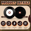 Picture of Singhoow 25 Pcs CD-R Blank Discs 700MB 80 Min 52X Vinyl Recordable Disc with White Inkjet Printable Center and Black Recording Surface for Music Data