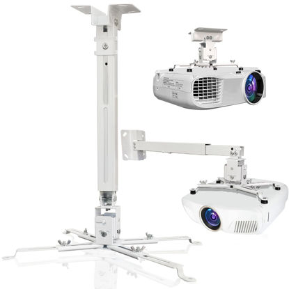 Picture of Solarsea Projector Ceiling Mount,Projector Mount, projector wall Mount,Universal Projector Mount with 25.5-inch Expansion Arm, Height Adjustable,Suitable for Home and Office Projectors