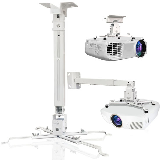 Picture of Solarsea Projector Ceiling Mount,Projector Mount, projector wall Mount,Universal Projector Mount with 25.5-inch Expansion Arm, Height Adjustable,Suitable for Home and Office Projectors