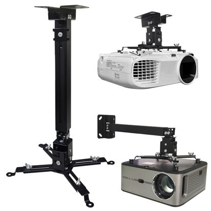Picture of Solarsea Projector Mount,Projector Ceiling Wall Mount, Universal Projector Mount with 25.5-inch Expansion Arm, Height Adjustable,Suitable for Home and Office Projectors(Black)