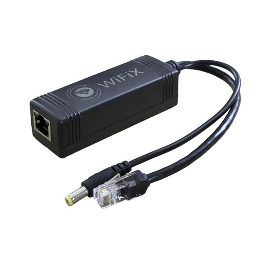 Picture of POE Splitter - Step Down 48V to 12V - 3A Power POE+ - Gigabit 2.1mm Power Plug Tip - Outdoor POE Power LoRaWAN Helium Miner Router WiFi Hotspot Camera Power