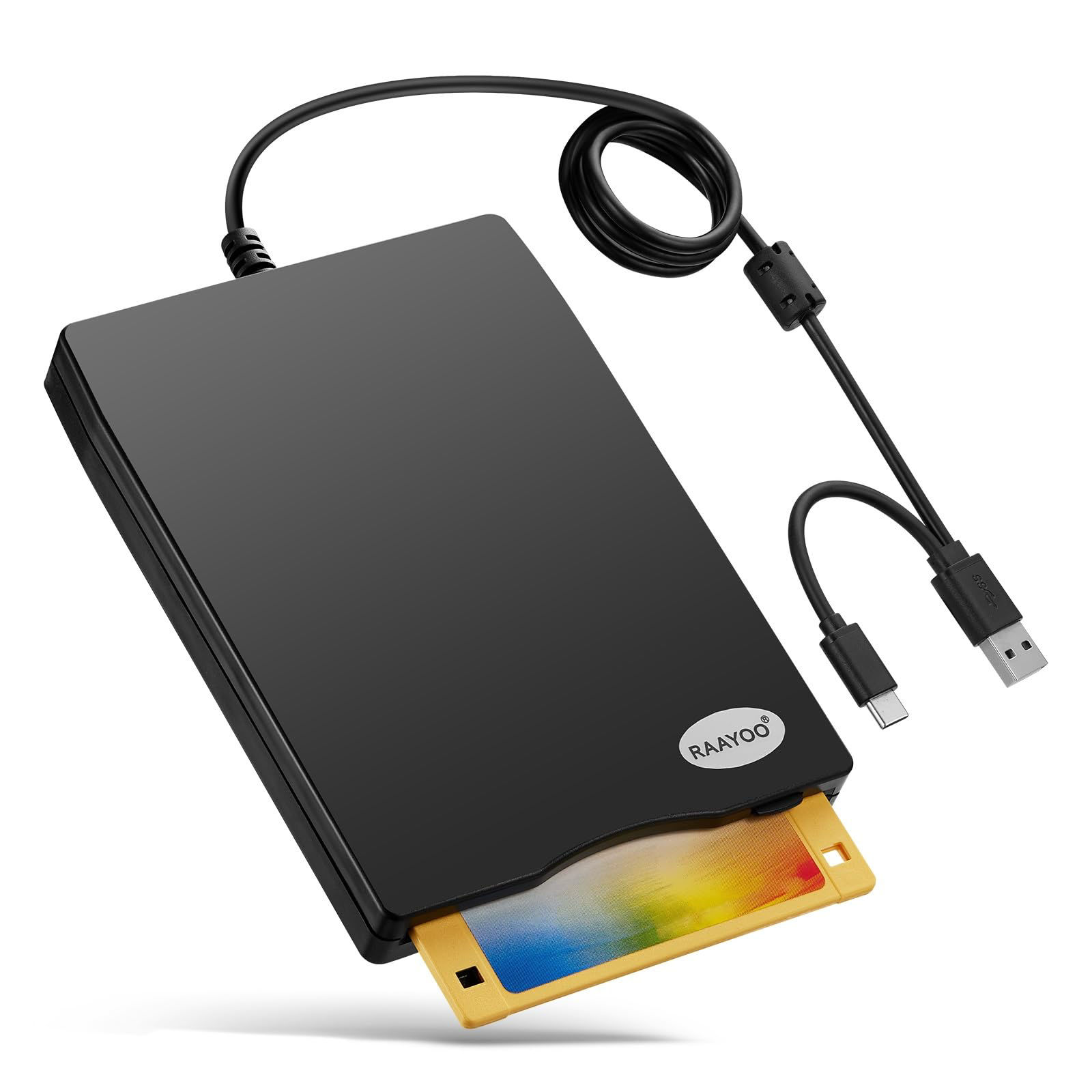 GetUSCart- Floppy Disk Reader, External USB 2.0 & Type C Floppy Disc ...