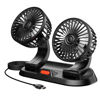 Picture of odbowuge CAR FAN,USB Portable Fan for Car with 3 Speed,360 Degree Rotatable Dual Head Fan,Strong Wind Electric Auto Car Fans for Dashboard Suv Rv Tuck Boat Sedan Home Office (Dual Head USB Plug)