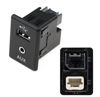 Picture of Suyale 795405004 USB Connector Audio Auxiliary Jack Replace 280234BA0B Video Output 2013-2019 Altima Rogue Frontier Kicks 28023-4BA0B Port for Nissans Fit Fits Compatible Accessories Input Adapters