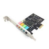 Picture of ziaoou 5.1 Internal Sound Card for Windows 10 with Low Profile Bracket, 3D Stereo PCI-E, CMI8738 Chip 32/64 Bit Sound Card PCI, 500154344