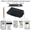 Picture of USB 3.0 to IDE/SATA Hard Drive Adapter, External Converter for 2.5" 3.5" IDE SATA HDD SSD DVD Optical Drive, Universal Hard Drive Reader w/12V 2A Power Supply Support 6TB