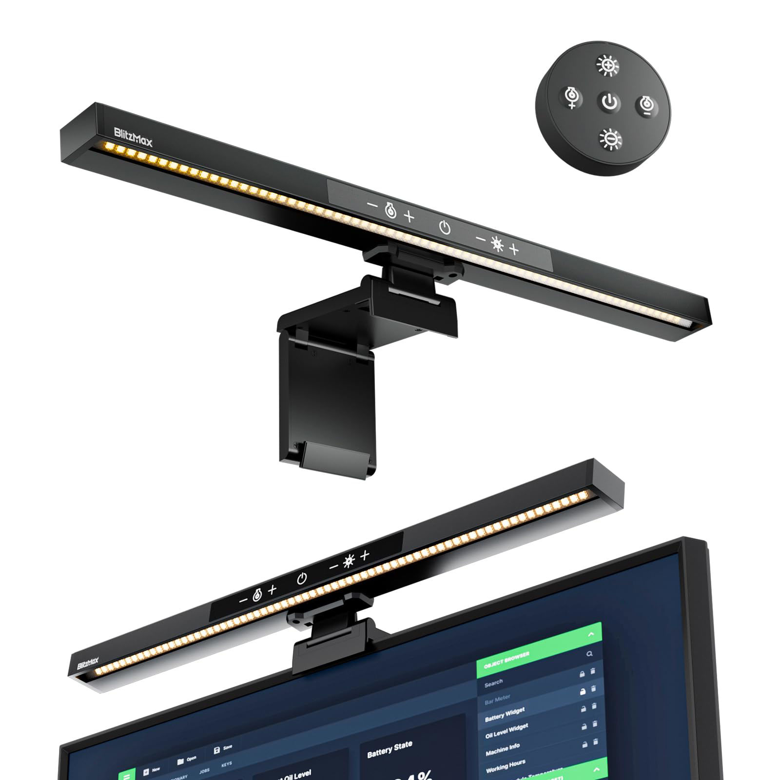 GetUSCart- BlitzMax Monitor Light Bar with Remote Control, USB Computer ...
