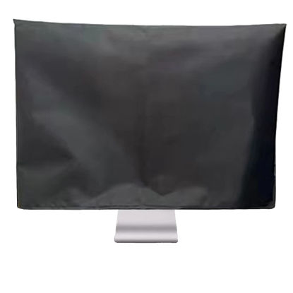 Picture of ALHBEJT Computer Monitor Dust Cover Anti-Static Dustproof Protective Cover for LCD/LED/HD Panel Case Computer Sleeve Compatible with PC, Desktop and TV (27inch,Black)