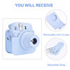 Picture of Rieibi Camera Case Compatible with Fuji Instax Mini 12 - Polaroid Instax 12 Carry Case for Fujifilm Instax Mini 12 Instant Camera - Fuji mini 12 Bag Cover with Strap - Blue