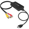 Picture of Tengchi RCA to HDMI Converter, Composite to HDMI Adapter Support 1080P PAL/NTSC Compatible with PS one, PS2, PS3, STB, Xbox, VHS, VCR, Blue-Ray DVD Players