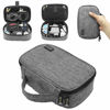 Picture of sisma Travel Cords Organizer Universal Small Electronic Accessories Carrying Bag for Cables Adapter USB Sticks Leads Memory Cards, Grey 1680D-Fabrics SCB17092B