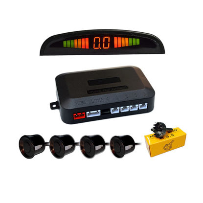 Picture of Aiuphing Car Parking Sensors, 4 Sensors Kit Parking Sensors, Radar Buzzer, Desplay LED, Acoustic Car Reverse Backup System (Black)