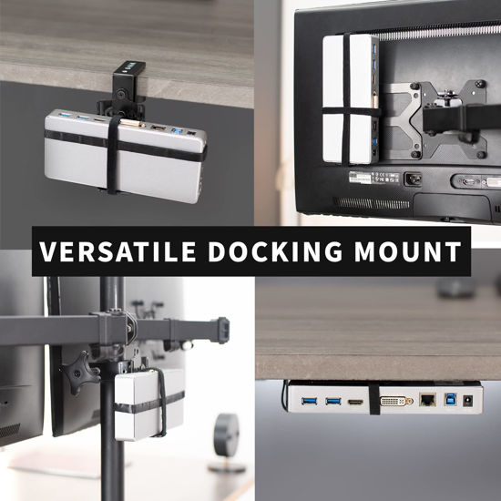 GetUSCart- VIVO Universal Docking Station Mount for Workstation, Behind ...