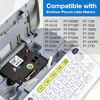 Picture of TZe-221 9mm 0.35" Label Tape, Black on White, Compatible for Brother TZe-221 TZe221 P Touch Label Maker Tape for Ptouch PT-D210 D200 D220 H110 D400 D600 PT1290, 6-Packs