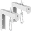 Picture of Universal Projector Screen L-Bracket Wall Hanging Mount 6 inch Adjustable Extension with Hook Manual, for Wall or Ceiling Mount Home Projector and Movie Screens, 80 Lb Capacity Each(White)
