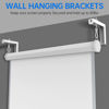 Picture of Universal Projector Screen L-Bracket Wall Hanging Mount 6 inch Adjustable Extension with Hook Manual, for Wall or Ceiling Mount Home Projector and Movie Screens, 80 Lb Capacity Each(White)