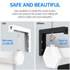 Picture of Universal Projector Screen L-Bracket Wall Hanging Mount 6 inch Adjustable Extension with Hook Manual, for Wall or Ceiling Mount Home Projector and Movie Screens, 80 Lb Capacity Each(White)