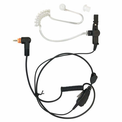 Picture of PROMAXPOWER 1-Wire FBI Security Acoustic Clear Tube Earpiece Headset with PTT Mic for Motorola Two-Way Radios PMLN7157A, SL300, SL2600, SL3500e, SL7550, SL7580e, SL1K, TLK100