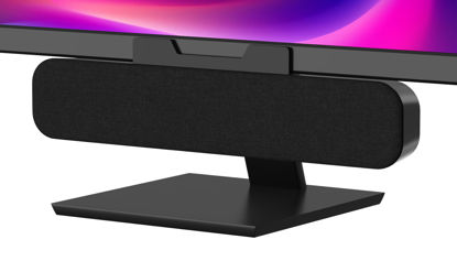 Picture of OGUPGX Computer Speakers for Desktop Pc, Monitor Speakers for Laptop,Pc Speakers with Loud Sound,Volume Control Easily Clamps to Monitors(USB-C to USB Adapter Included) (Black)