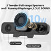 Picture of OGUPGX Computer Speakers for Desktop Pc, Monitor Speakers for Laptop,Pc Speakers with Loud Sound,Volume Control Easily Clamps to Monitors(USB-C to USB Adapter Included) (Black)