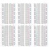Picture of ELEGOO 6PCS 400 Point Breadboard Kit Solderless Breadboards for Arduino Project Small Bread Board Electronics for Circuits PCB Prototype Board