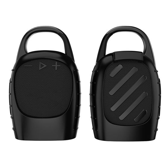 Picture of OURHZTB Silicone Protective Case Cover Compatible for JBL Clip 5 Portable Bluetooth Speaker Outdoor Audio Organizer Lightweight and Shockproof Soft Cover Shell (Black)