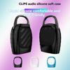 Picture of OURHZTB Silicone Protective Case Cover Compatible for JBL Clip 5 Portable Bluetooth Speaker Outdoor Audio Organizer Lightweight and Shockproof Soft Cover Shell (Black)