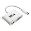 Picture of Tripp Lite USB C to HDMI/VGA Multiport Adapter Converter 4K, USB 3.1 Gen 1 USB Type C, USB-C, USB Type-C (U444-06N-HV4K)