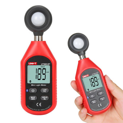 Picture of UNI-T UT383BT Mini Light Meter Digital Professional Bluetooth Luxometer 199900Lux 18500FC Illuminometer Photometer Light Lux Meter