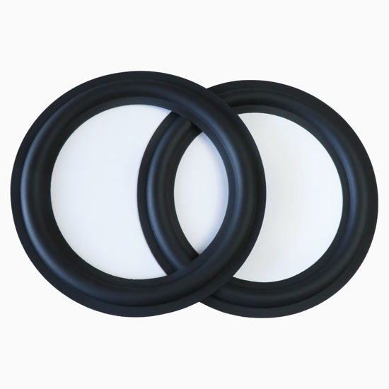 Picture of SPATHIPHYLLUM 2pcs 6 inch / 156mm Rubber Speaker Foam Edge Surround Rings Replacement Parts for Speaker Repair or DIY (Black)