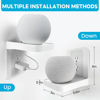 Picture of Outlet Shelf, White Wall Outlet Shelf, Outlet Shelf with Cord Storage, Standard Vertical Duplex Wall Shelf Organizer for Bathroom Decor Smart Home Space Saving Power Tools, Toothbrush (1 Pack)