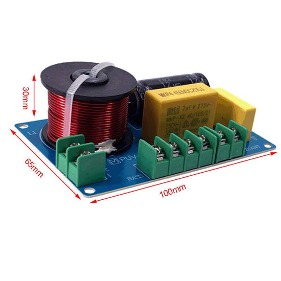 GetUSCart- JINGERL 200W Tweeter Mid Bass 3 Way Crossover Board ...