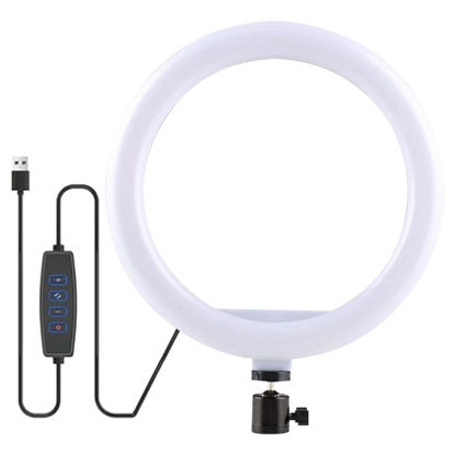 Picture of Nayubo Selfie Ring Light with 3 Light Modes and 10 Brightness Levels USB Powered Mini LED Fill Light for YouTube/TIK Tok/Phone/Live Stream/Makeup Shooting/Zoom Meetings